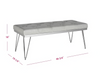 Marcella Grey/ Chrome Bench  Dr184