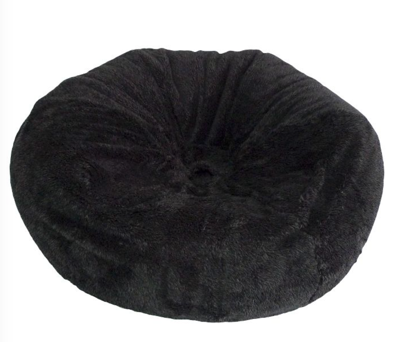 XL Fuzzy Bean Bag Black - Pillowfort  (BLK) Dr189