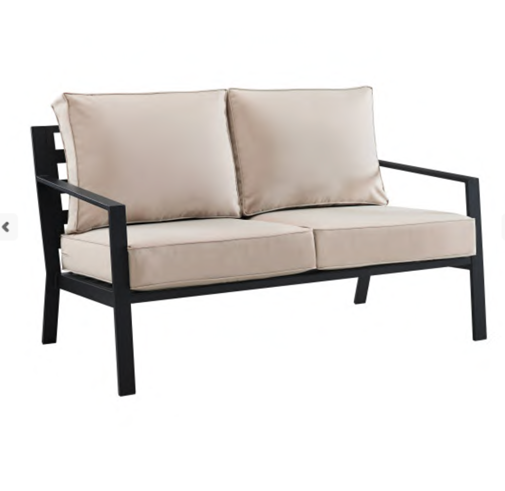Slat back  Outdoor Loveseat and Table Set LX5663A
