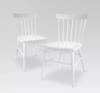 Set of 2 - Windsor Dining Chairs, White (#217)