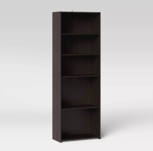 5 Shelf Bookcase, Espresso (#444)