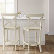 Load image into Gallery viewer, SET OF FOUR - Litchfield 24&quot; X-Back Counter Stool, White (#311 - 4 BOXES)
