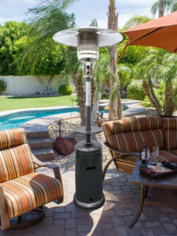 Barnhart 48,000 BTU Propane Patio Heater, Hammered Silver (#K2009)