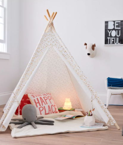 Kids Tent, Gold Foil Star (#K2176)