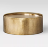 Manila Round Hammered Drum Coffee Table, Brass (#K2179)