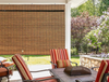 Imperial Matchstick Semi-Sheer Roll-up Shade, Fruitwood - 60