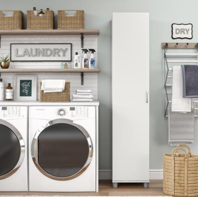 Basin 16" Utility Storage Cabinet, White (#K2283)