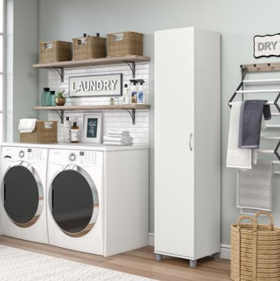 Basin 16" Utility Storage Cabinet, White (#K2283)