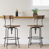 Set of 2 - Woodsboro Adjustable Bar Stool, Brown (#K2309 - 2 BOXES)