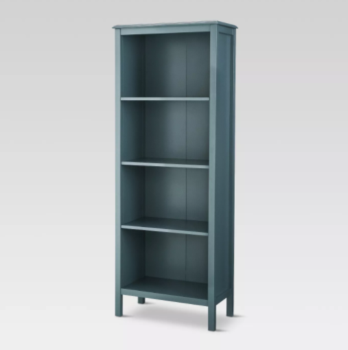 Windham 4 Shelf Bookcase, Overcast (#K2371)