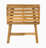 Benton Outdoor Folding Bistro Table, Natural ** AS IS ** (#K2872)