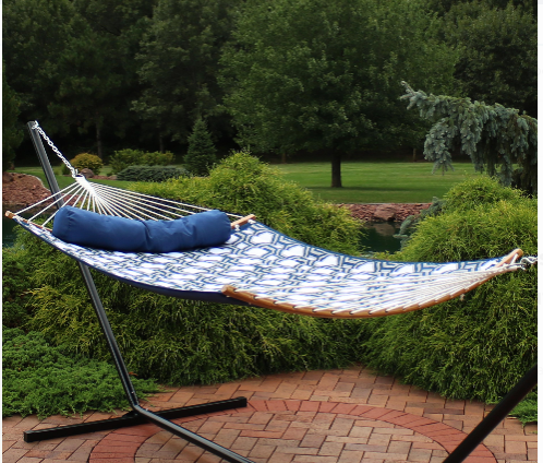 Sunny Daze 2-Person Blue/Gray Hammock CG372