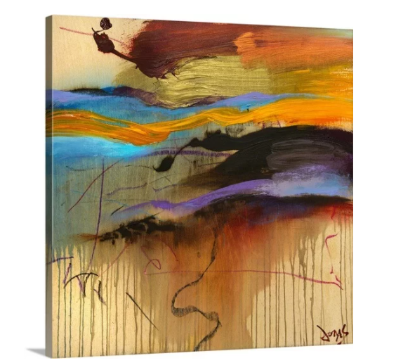 'The Sweep V' by Jonas Gerard Graphic Art Print on Wrapped Canvas - 35" x 35" (#K5148)