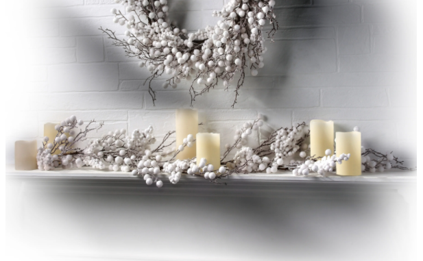 4' Snowy Garland (#K5542)