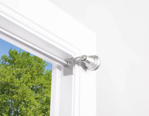 Barnet Twist and Fit No Tools Decorative Window Single Curtain Rod Set - 48" - 84" (#K5609)