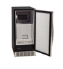 EdgeStar 50-lb Undercounter Built-In Cube Ice Maker with Reversible Door, Black Cabinet/Stainless Steel Door (#K6342)