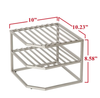 2-Tier Iron Corner Shelf Kitchen Cabinet Organizer (#K6467)