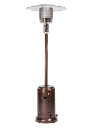 46,000 BTU Propane Standing Patio Heater, Aged Chestnut (#K6483)