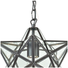 1-Light Single Star Pendant, Bronze/Clear - 10