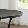 Biony Espresso Wood Nailhead Dining Table EJ531