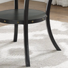 Biony Espresso Wood Nailhead Dining Table EJ531