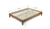 12 in. Alexis Pine with Easy Assembly Queen Deluxe Wood Platform Bed CL813