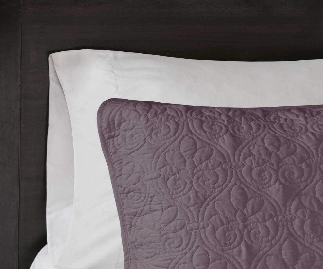 3 Piece Purple King Coverlet Set