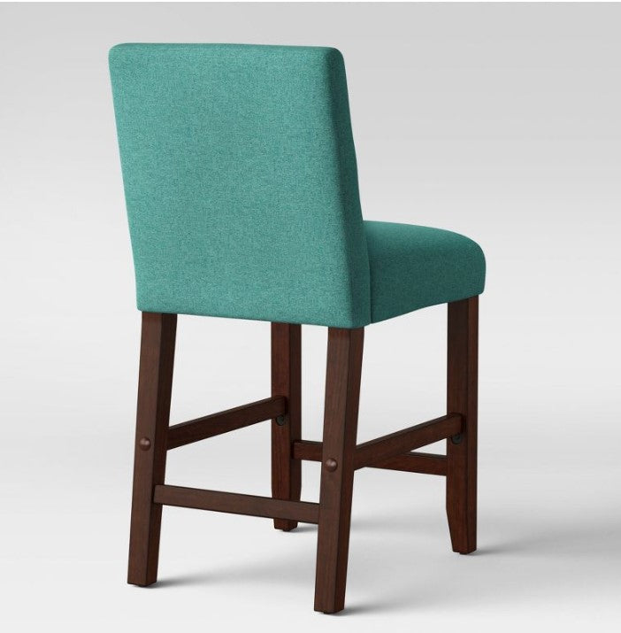 24" Ewing Modern Counter Height Barstool with Buttons