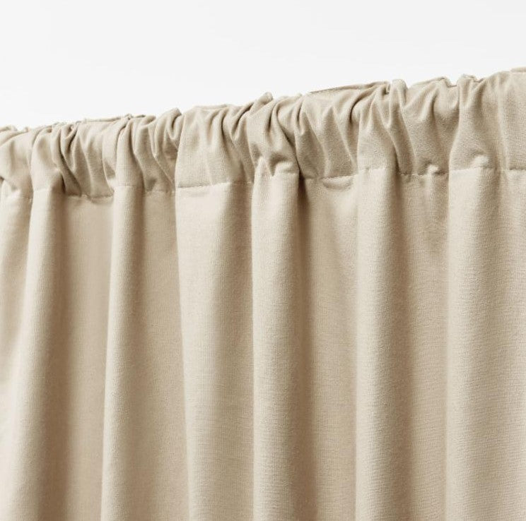 52 In x 96 In Waller Blackout Solid 100% Cotton with Lining Rod Pocket Curtain Panel, (Set of 2)