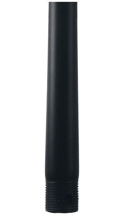 24 In Ceiling Fan Extension Downrod in Matte Black