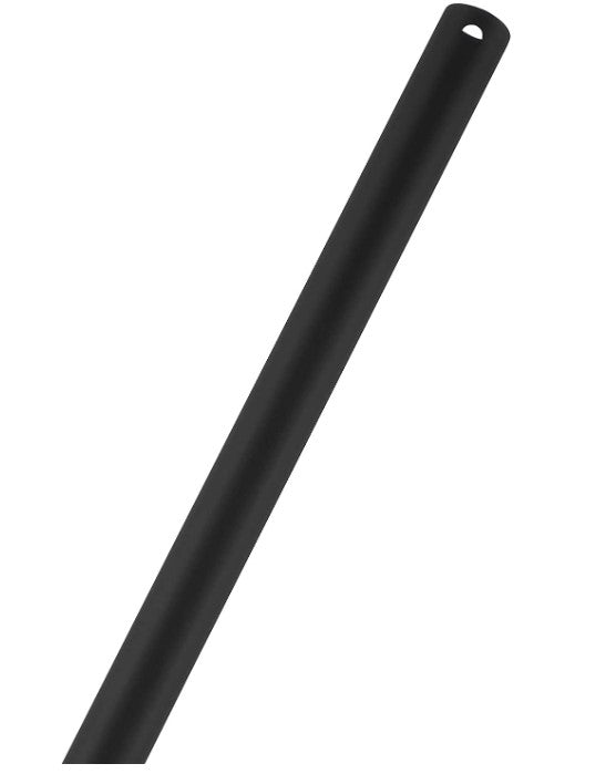 24 In Ceiling Fan Extension Downrod in Matte Black