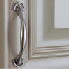 3 in. Center-to-Center Satin Nickel Arch Shovel Edge Cabinet Pulls (10-Pack)