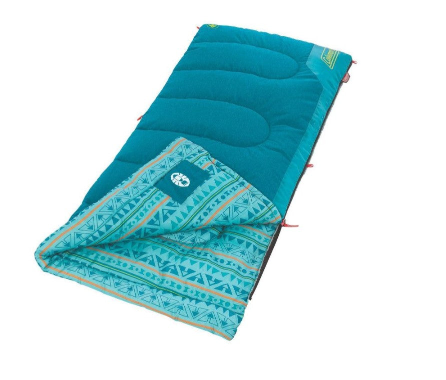 50 Degree Youth Sleeping Bag - Turquoise