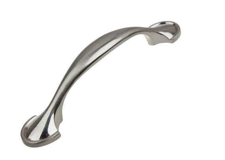 3 in. Center-to-Center Satin Nickel Arch Shovel Edge Cabinet Pulls (10-Pack)