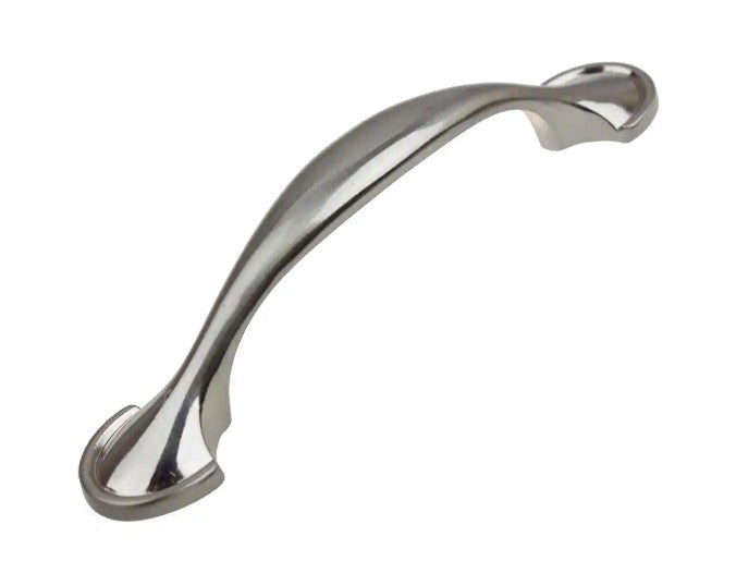 3 in. Center-to-Center Satin Nickel Arch Shovel Edge Cabinet Pulls (10-Pack)