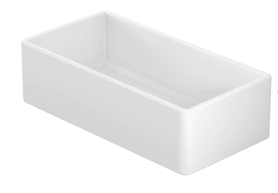 Winpro  Fireclay sink Farmhouse Apron Front 36-in x 18-in White Single Bowl Kitchen Sink