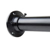 1.5 in. Dia Adjustable 66 in. 115 in. Room Divider  Rod and Socket Black, (Set of 3)