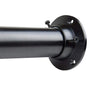1.5 in. Dia Adjustable 66 in. 115 in. Room Divider  Rod and Socket Black, (Set of 3)