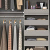 21.39 in. W Smoky Taupe Modular Storage Stackable Unit with 4-Drawers