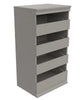 21.39 in. W Smoky Taupe Modular Storage Stackable Unit with 4-Drawers