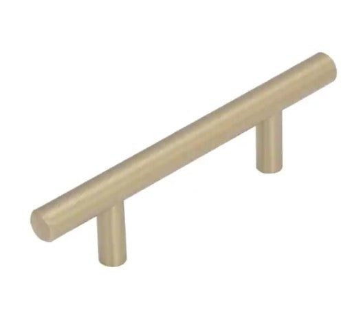 Bar Pulls 3 in (76 mm) Center-to-Center Golden Champagne Drawer Pull