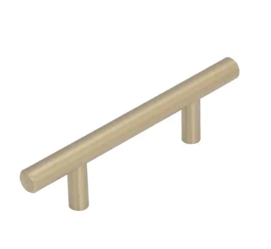 Bar Pulls 3 in (76 mm) Center-to-Center Golden Champagne Drawer Pull