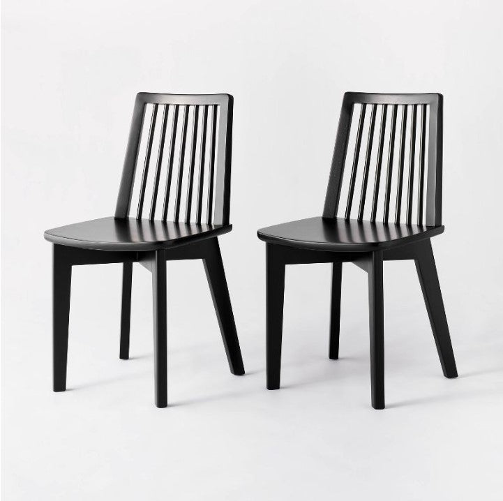 2pk Linden Modified Windsor Wood Dining Chair