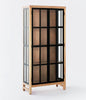 Bountiful Wood and Glass Tall Cabinet