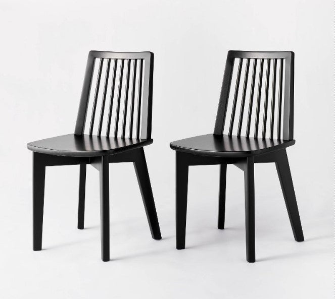 2pk Linden Modified Windsor Wood Dining Chair