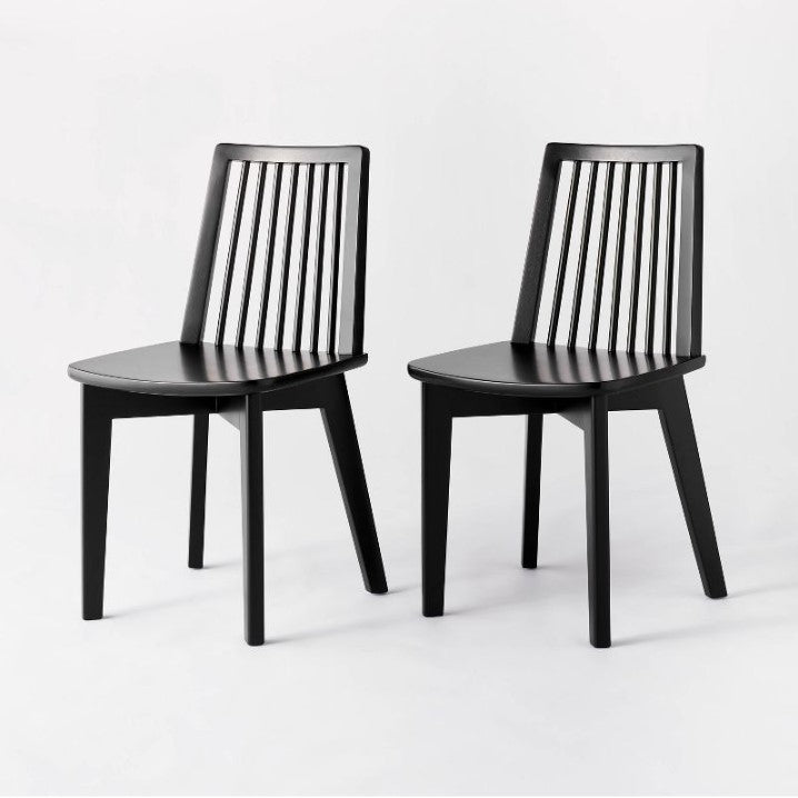 2pk Linden Modified Windsor Wood Dining Chair