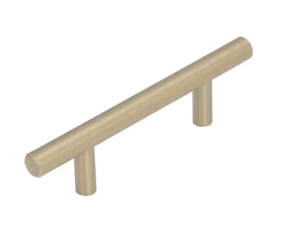 Bar Pulls 3 in (76 mm) Center-to-Center Golden Champagne Drawer Pull
