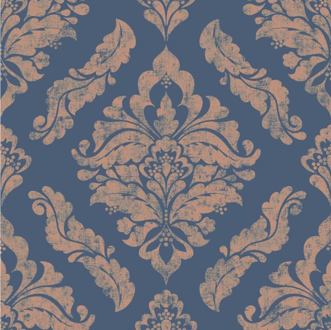 Boutique  Damaris Blue and Gold Wallpaper