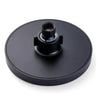 1-Spray Patterns 6 in. H Single Wall Mount Fixed Shower Head in Matte Black