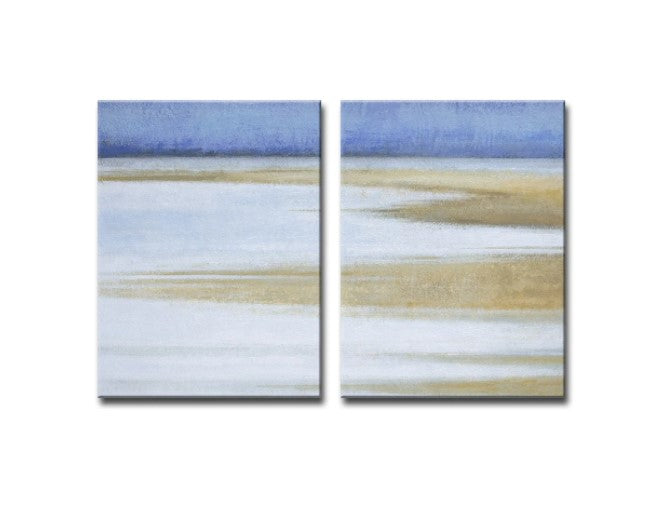 'Coast at Dawn' 2 Piece Wrapped Canvas Wall Art Set by Norman Wyatt Jr. - (2) 30" W x 40" H